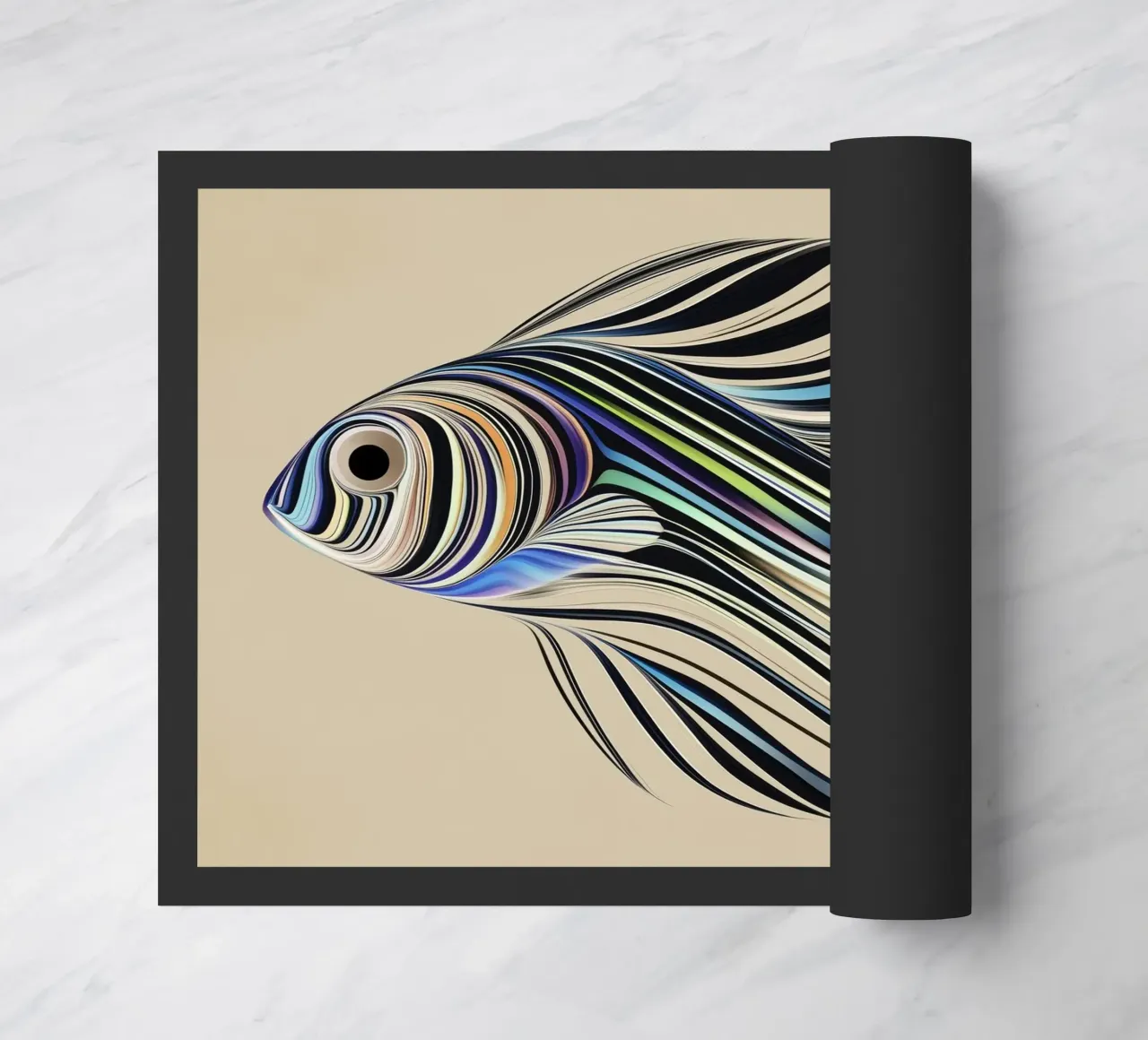 Pesce astratto zerbino da Imagine