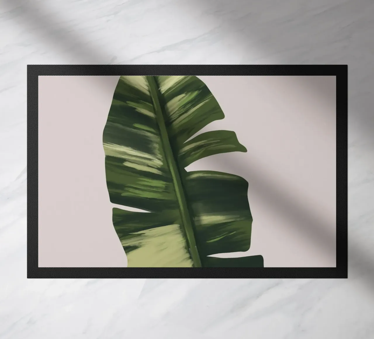 Banano Leaf doormat by anisillustration