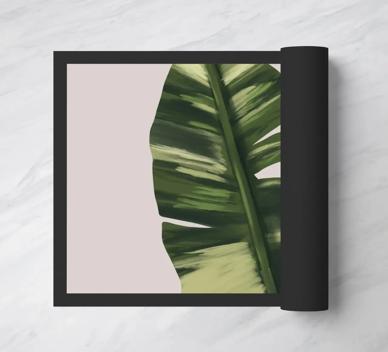 Banano Leaf doormat by anisillustration