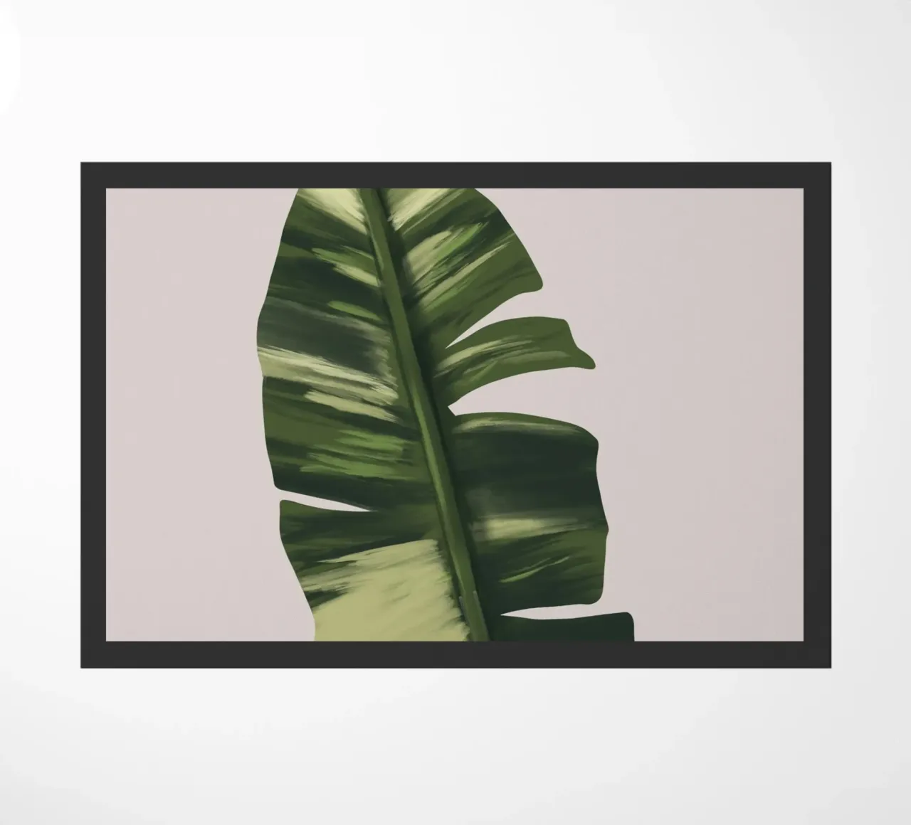 Banano Leaf doormat by anisillustration