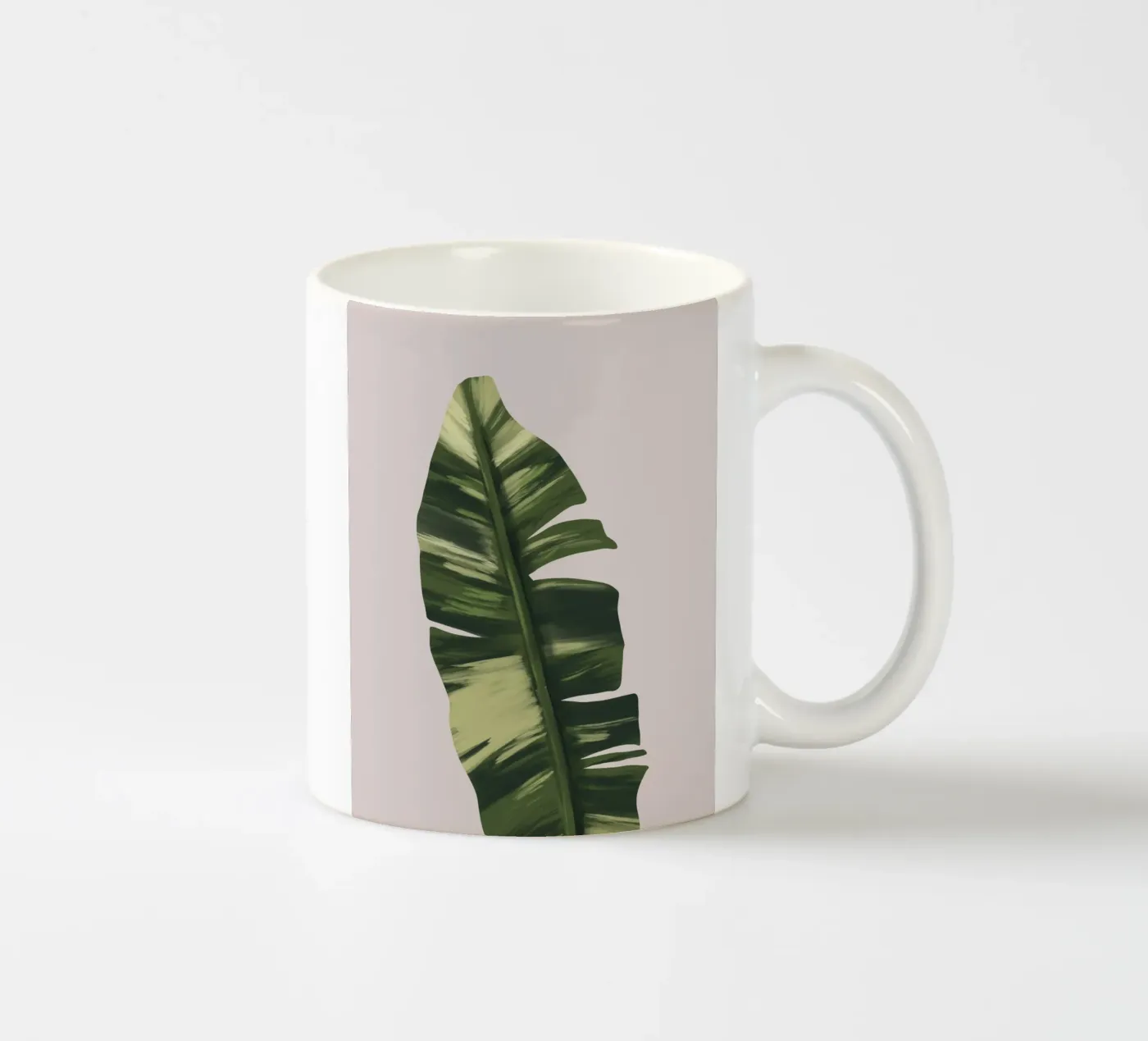 Banano Leaf ceramic mug by anisillustration