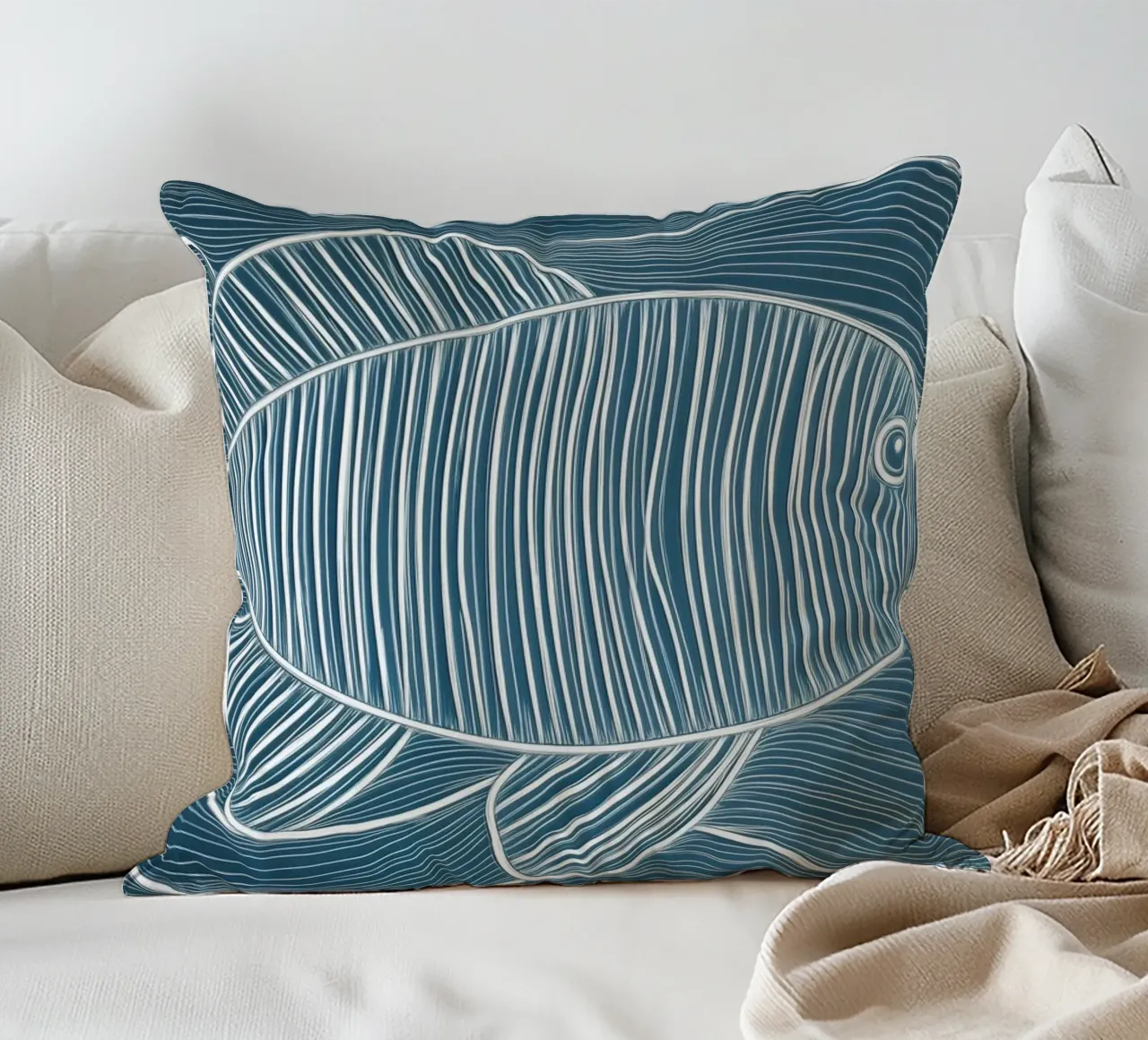 Pesce astratto cuscino da Imagine