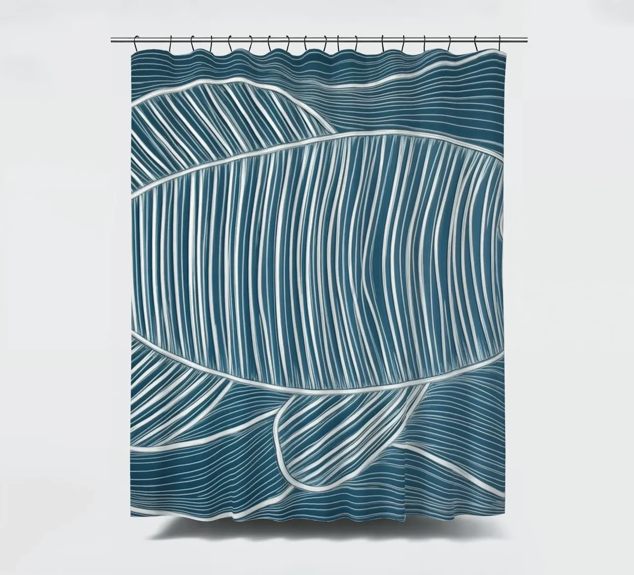 Abstract fish shower curtain by Imagine