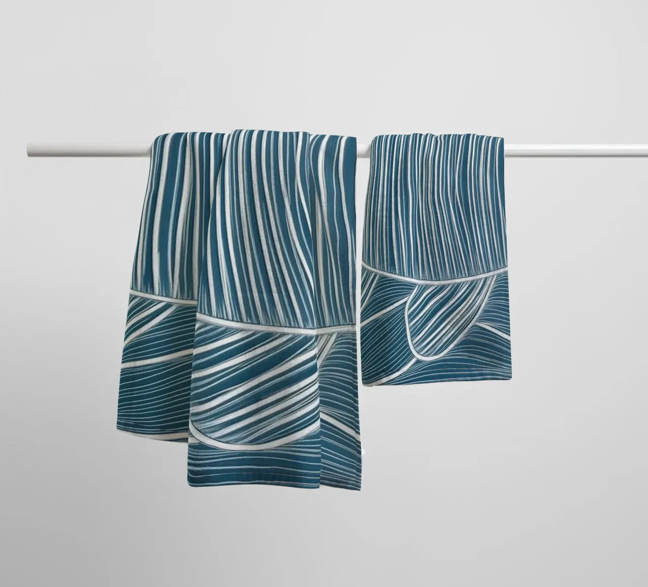 Abstract fish towel by Imagine