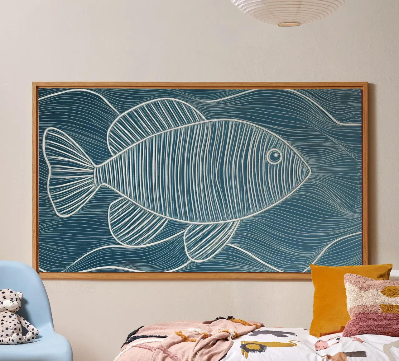 Pesce astratto alluminio dibond da Imagine