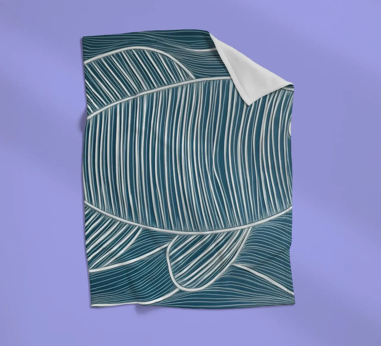 Abstracte vis fleecedeken van Imagine