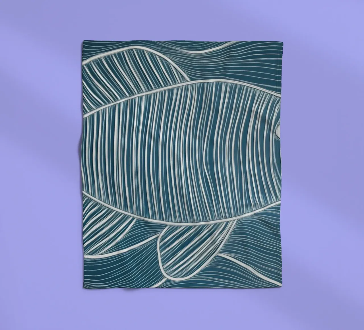 Abstracte vis fleecedeken van Imagine