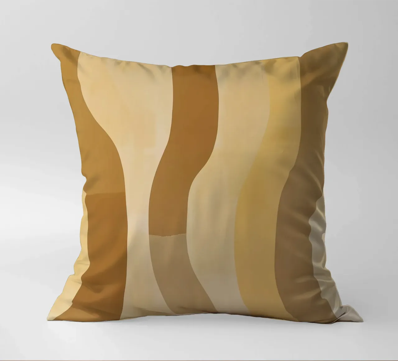 Abstract pattern in sand colours decorative cushion by Imagine