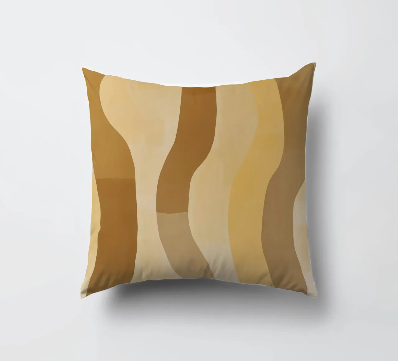 Abstract pattern in sand colours decorative cushion by Imagine