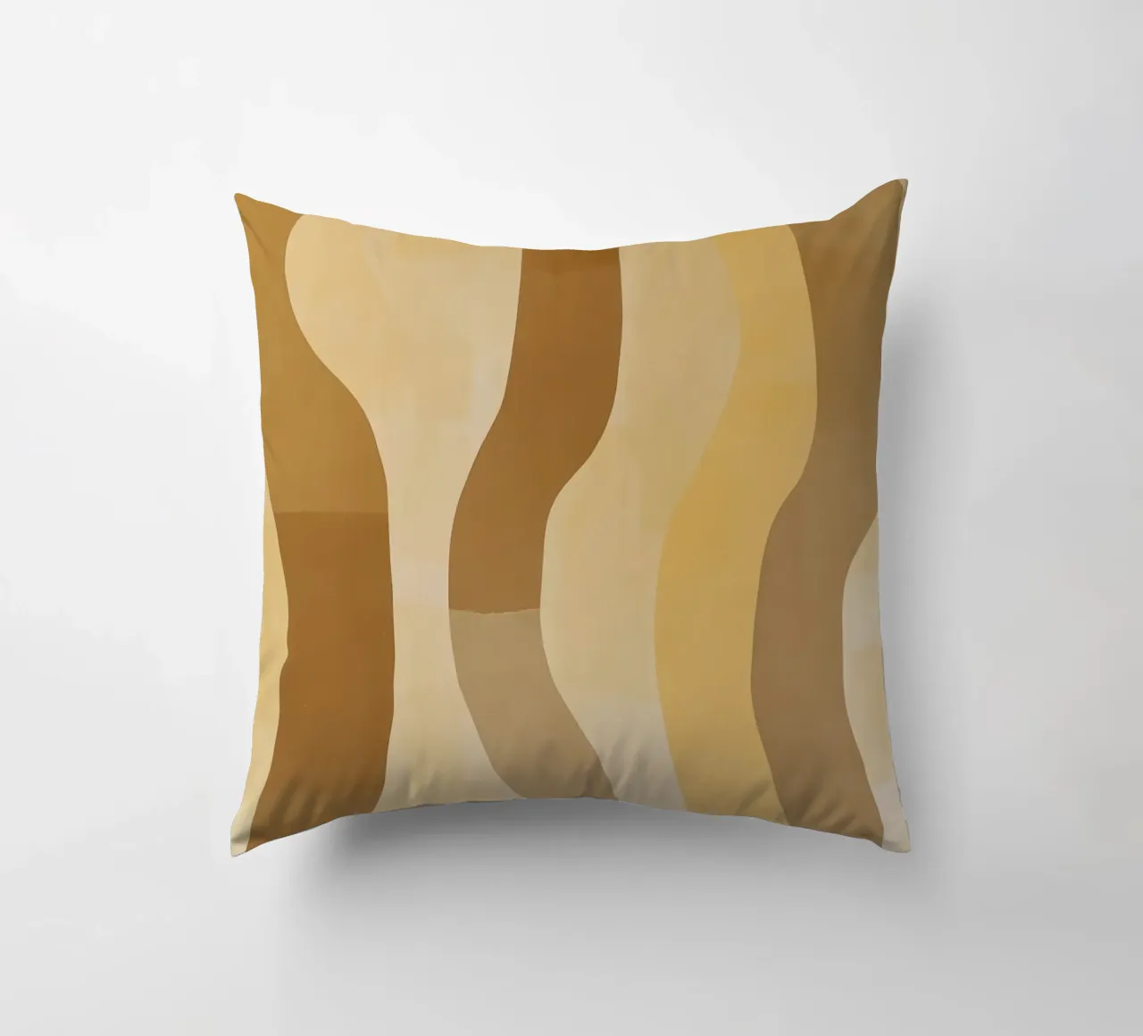 Abstract pattern in sand colours decorative cushion by Imagine