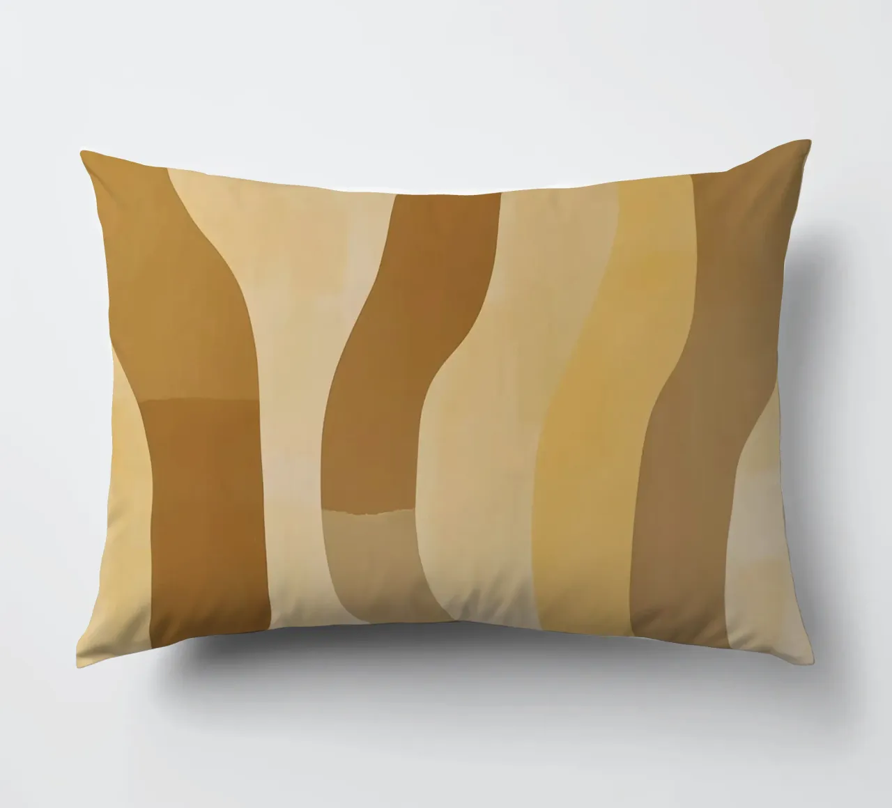 Abstract pattern in sand colours decorative cushion by Imagine