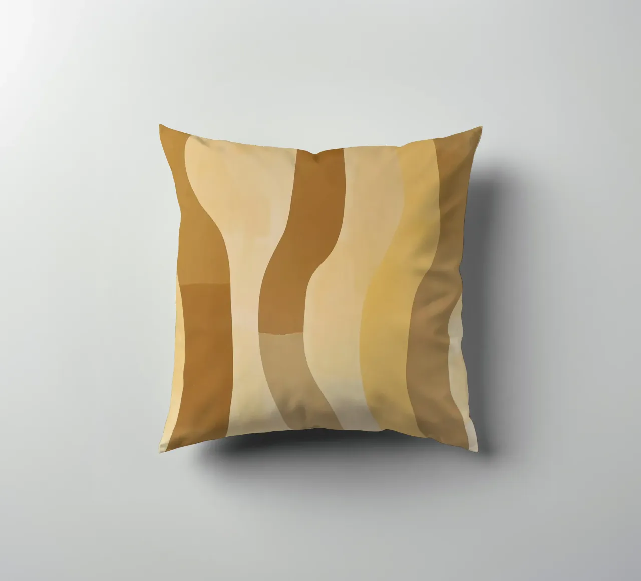 Abstract pattern in sand colours decorative cushion by Imagine