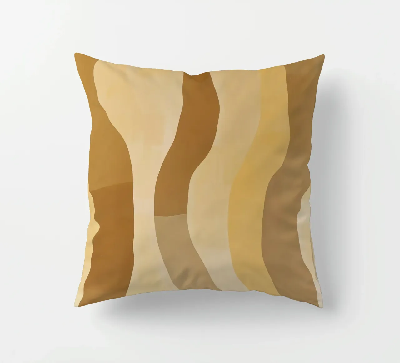 Abstract pattern in sand colours decorative cushion by Imagine