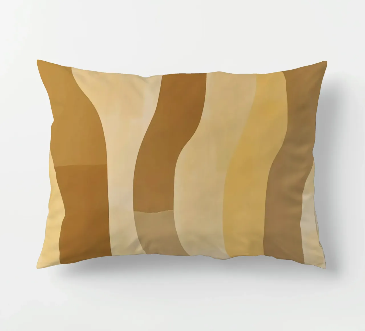 Abstract pattern in sand colours decorative cushion by Imagine