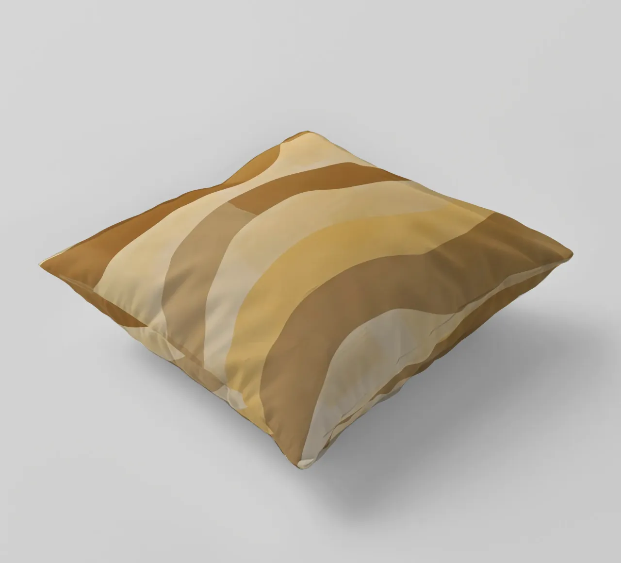 Abstract pattern in sand colours decorative cushion by Imagine