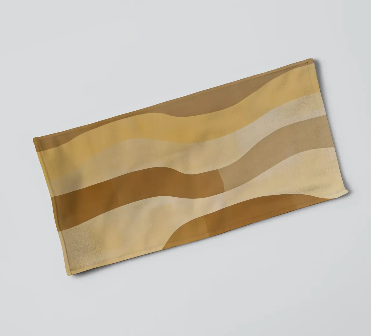 Abstract pattern in sand colours towel by Imagine