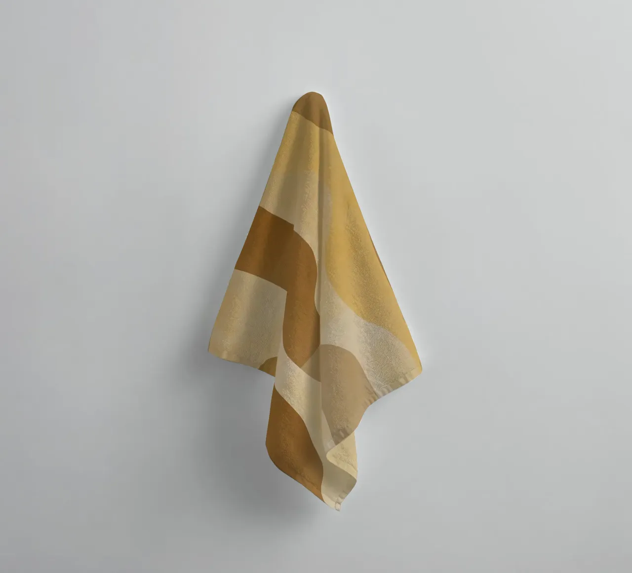 Abstract pattern in sand colours towel by Imagine