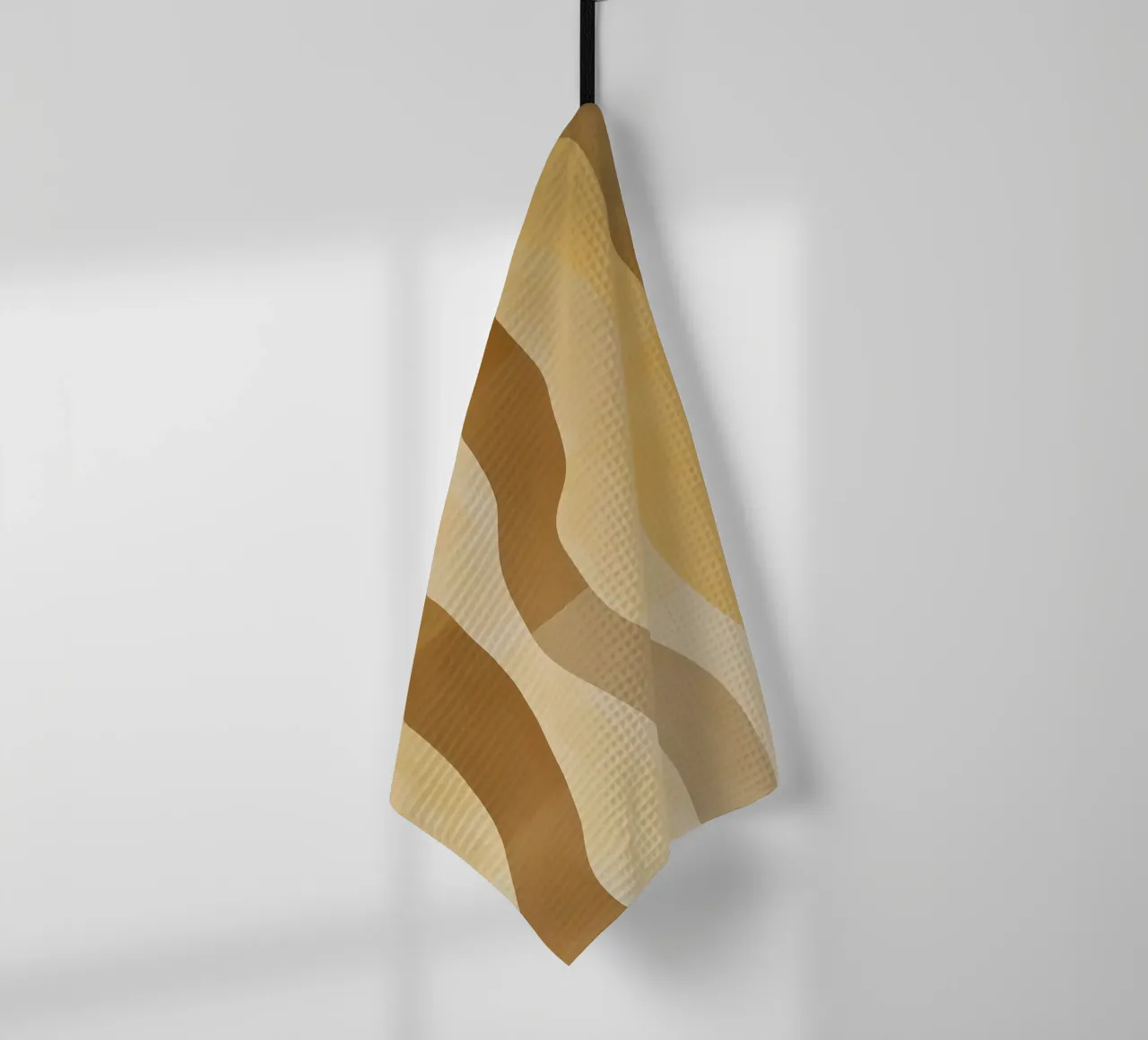 Abstract pattern in sand colours tea towel by Imagine