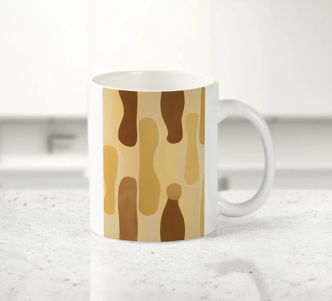 Motif abstrait aux couleurs du sable mug en céramique de Imagine