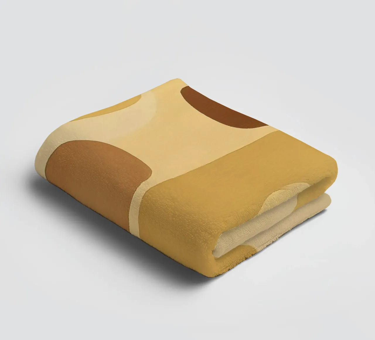 Abstract pattern in sand colours towel by Imagine