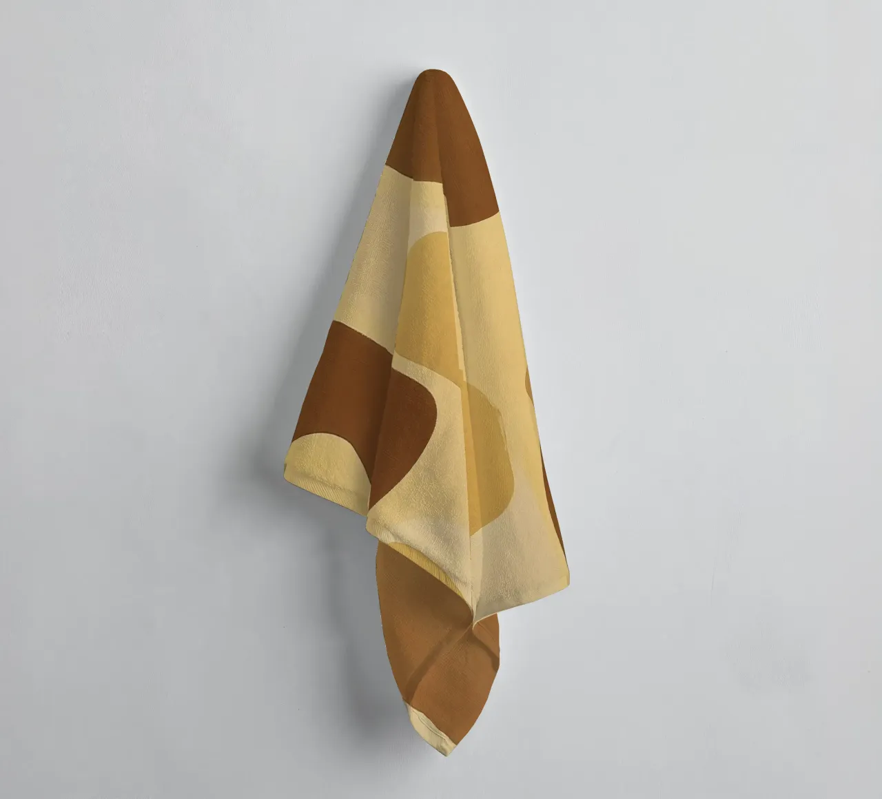 Abstract pattern in sand colours towel by Imagine