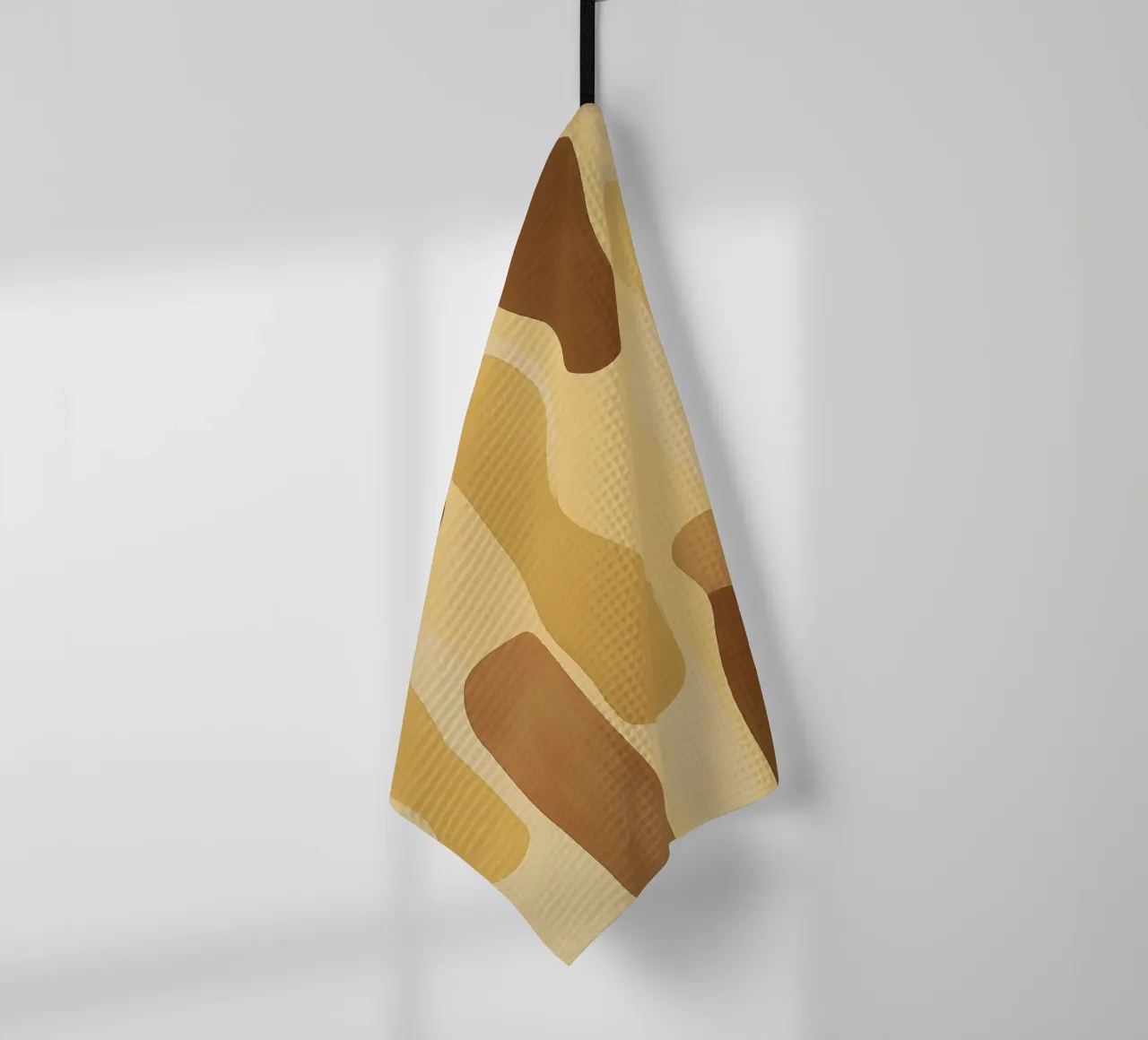 Abstract pattern in sand colours tea towel by Imagine