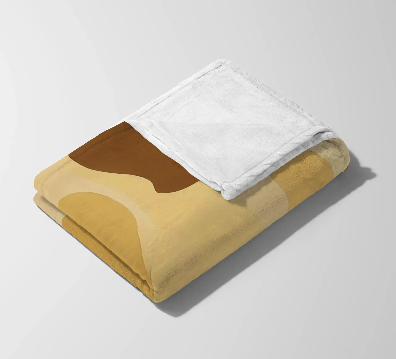 Abstract pattern in sand colours fleece blanket by Imagine