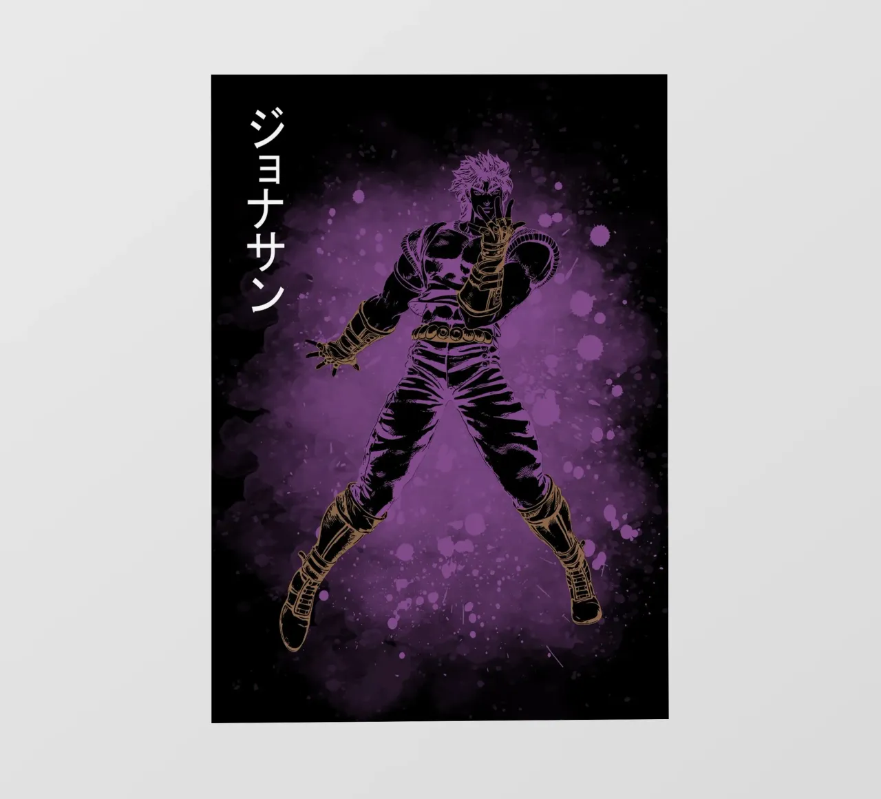 Jojo bizarre Adventure pellicola backlit da Neonartstudio
