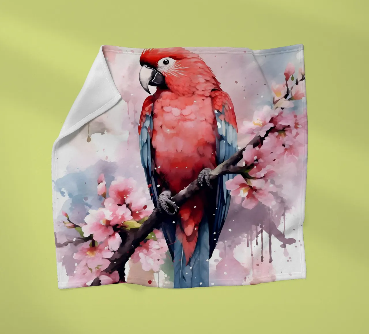 Parrot coperta in pile da FreeArtStudio