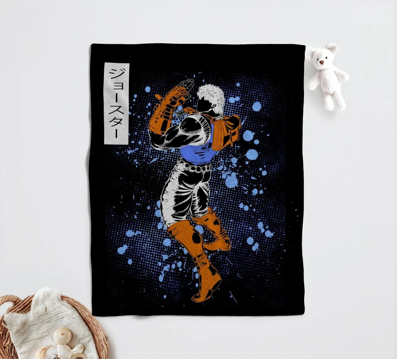 Jonathan Joestar coperta in pile da Neonartstudio