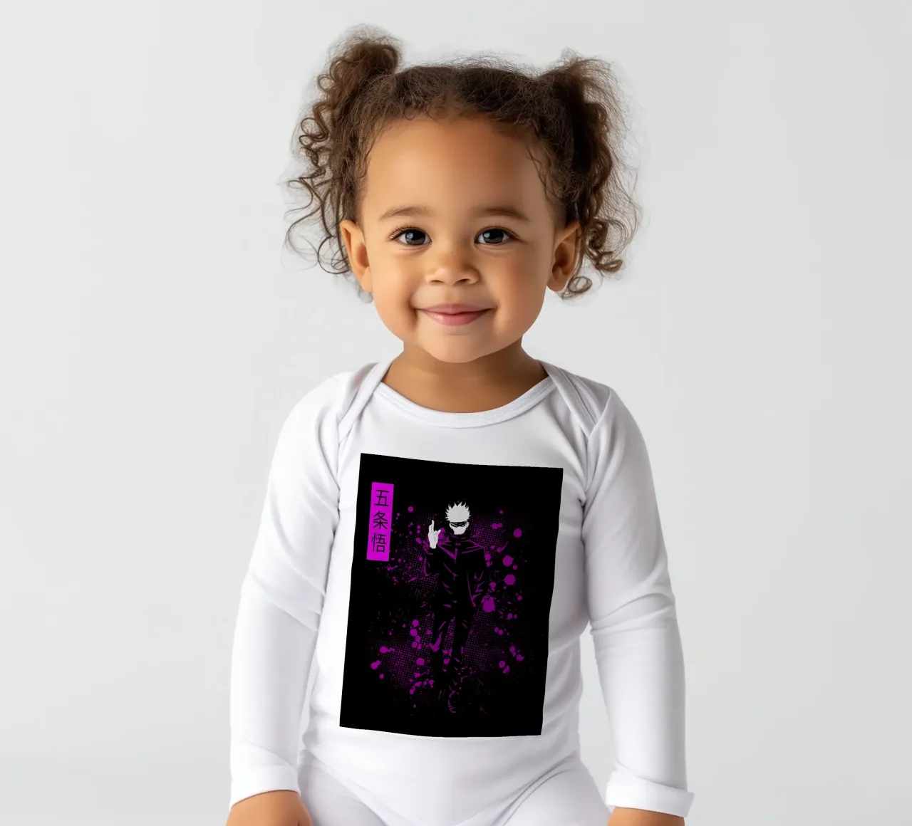 Jujutsu Kaisen 1 long-sleeve baby romper by Neonartstudio