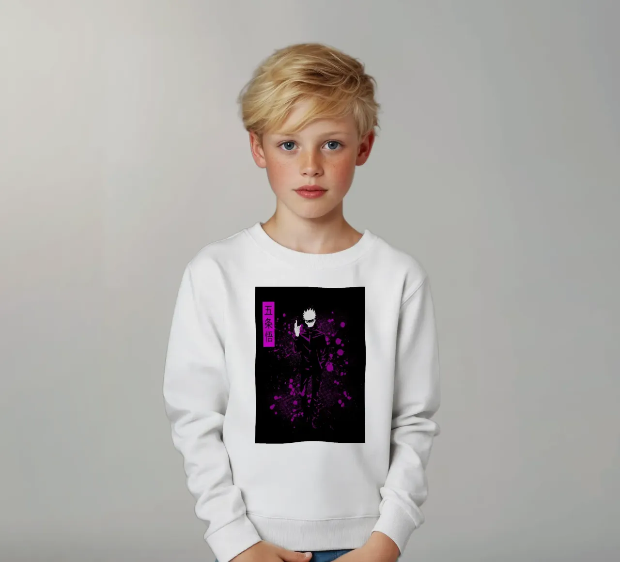 Jujutsu Kaisen 1 felpa bambino da Neonartstudio