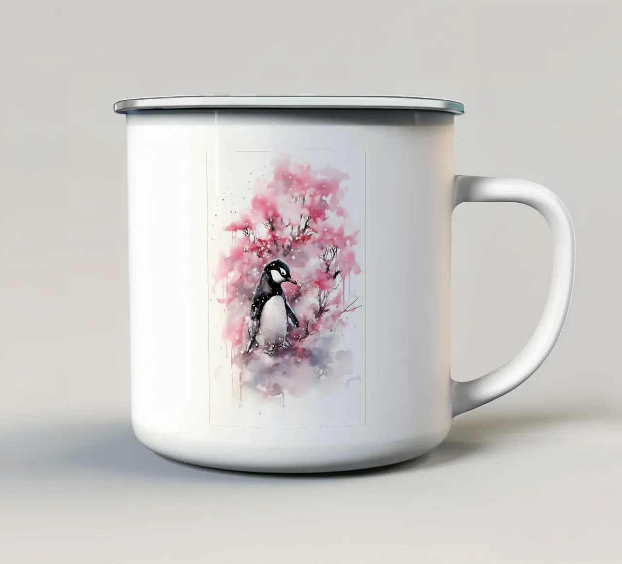 Penguin tazza in smalto da FreeArtStudio