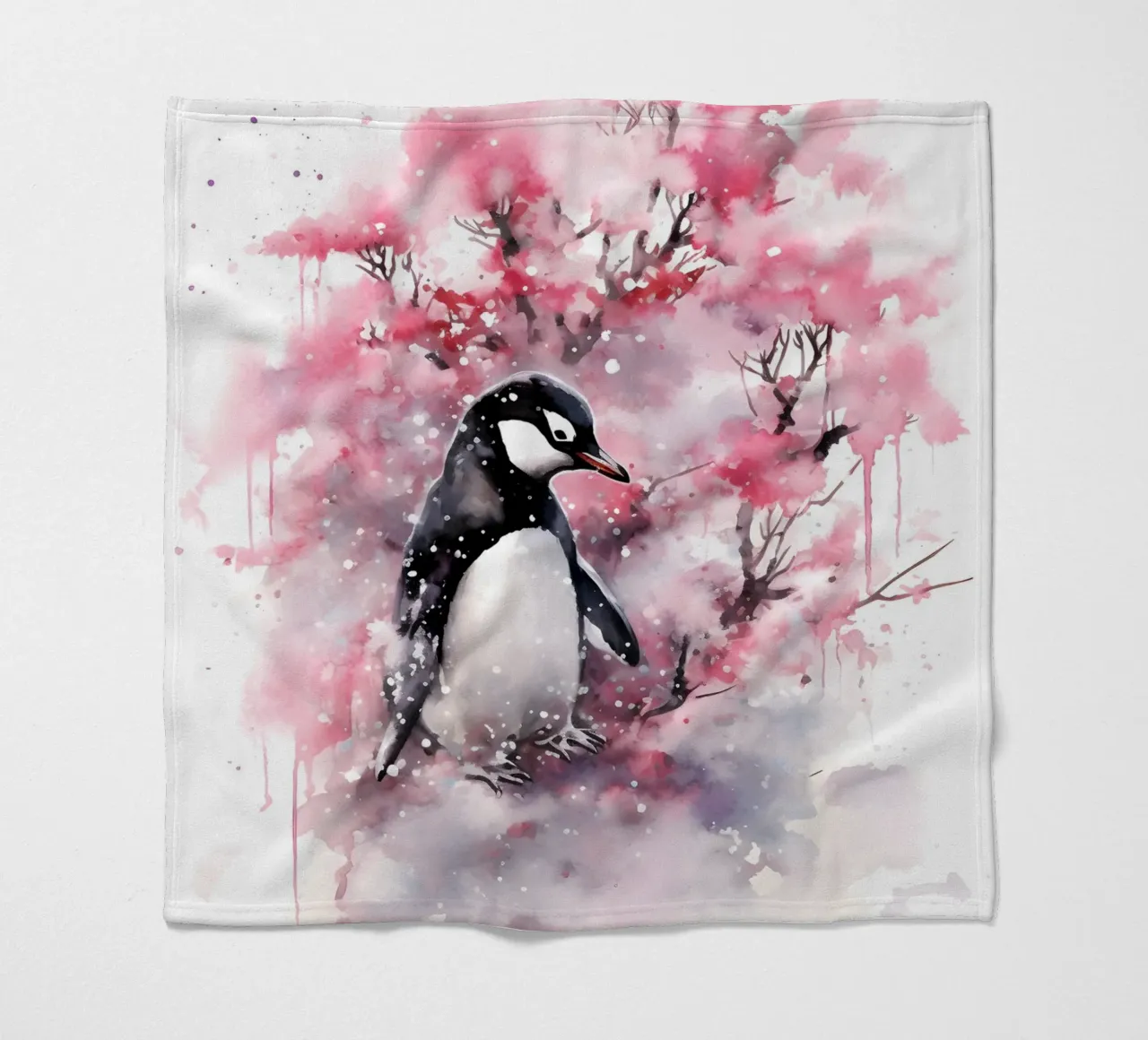Penguin coperta in pile da FreeArtStudio