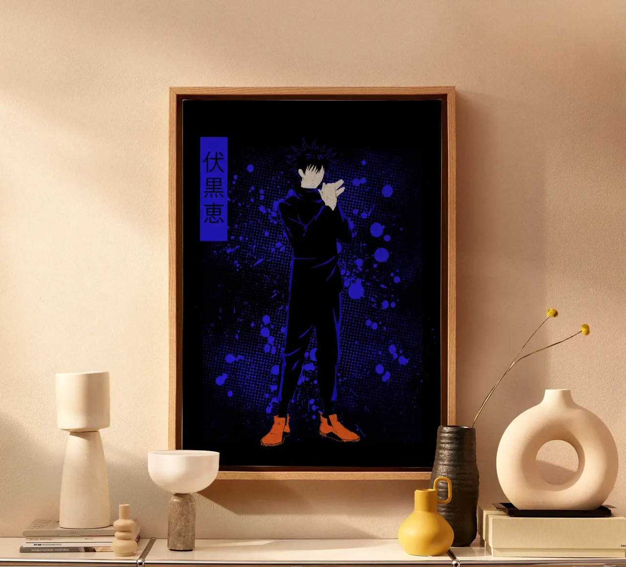 Jujutsu Kaisen 2 tela con Cornice a cassetta da Neonartstudio