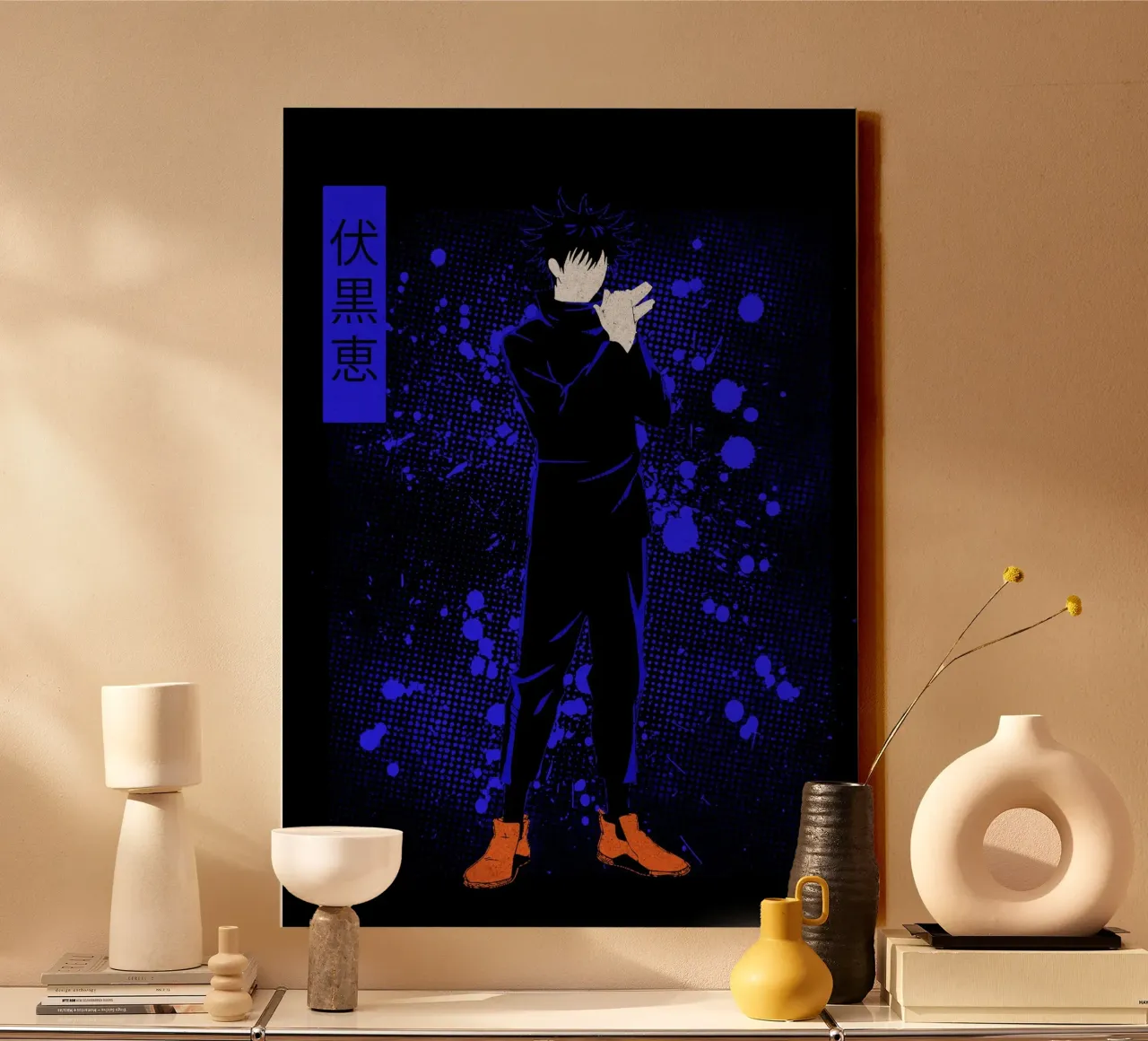 Jujutsu Kaisen 2 tela con Cornice a cassetta da Neonartstudio