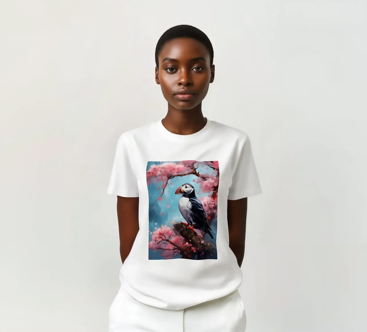 Puffin t-shirt da FreeArtStudio