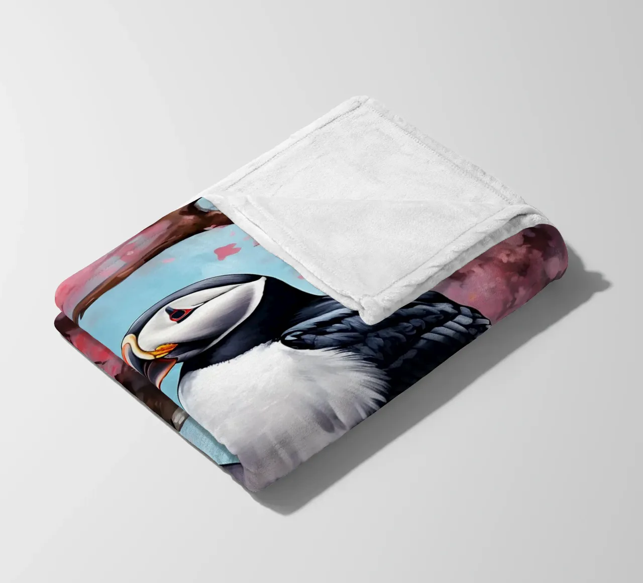 Puffin coperta in pile da FreeArtStudio