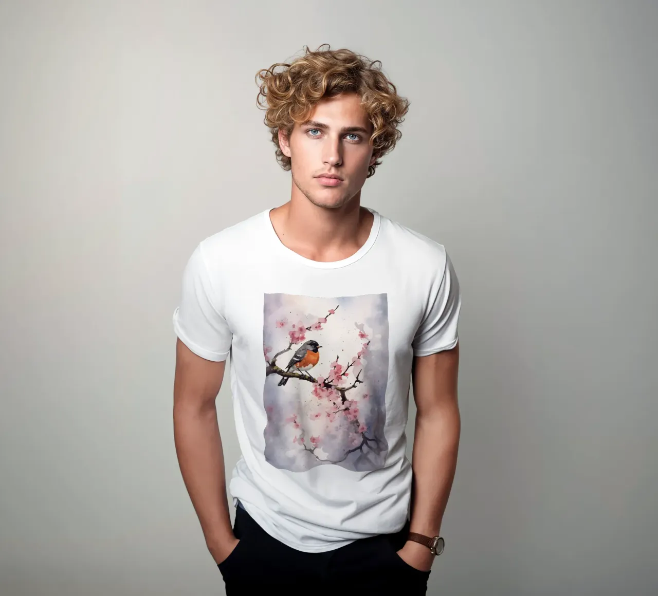 Robin t-shirt da FreeArtStudio