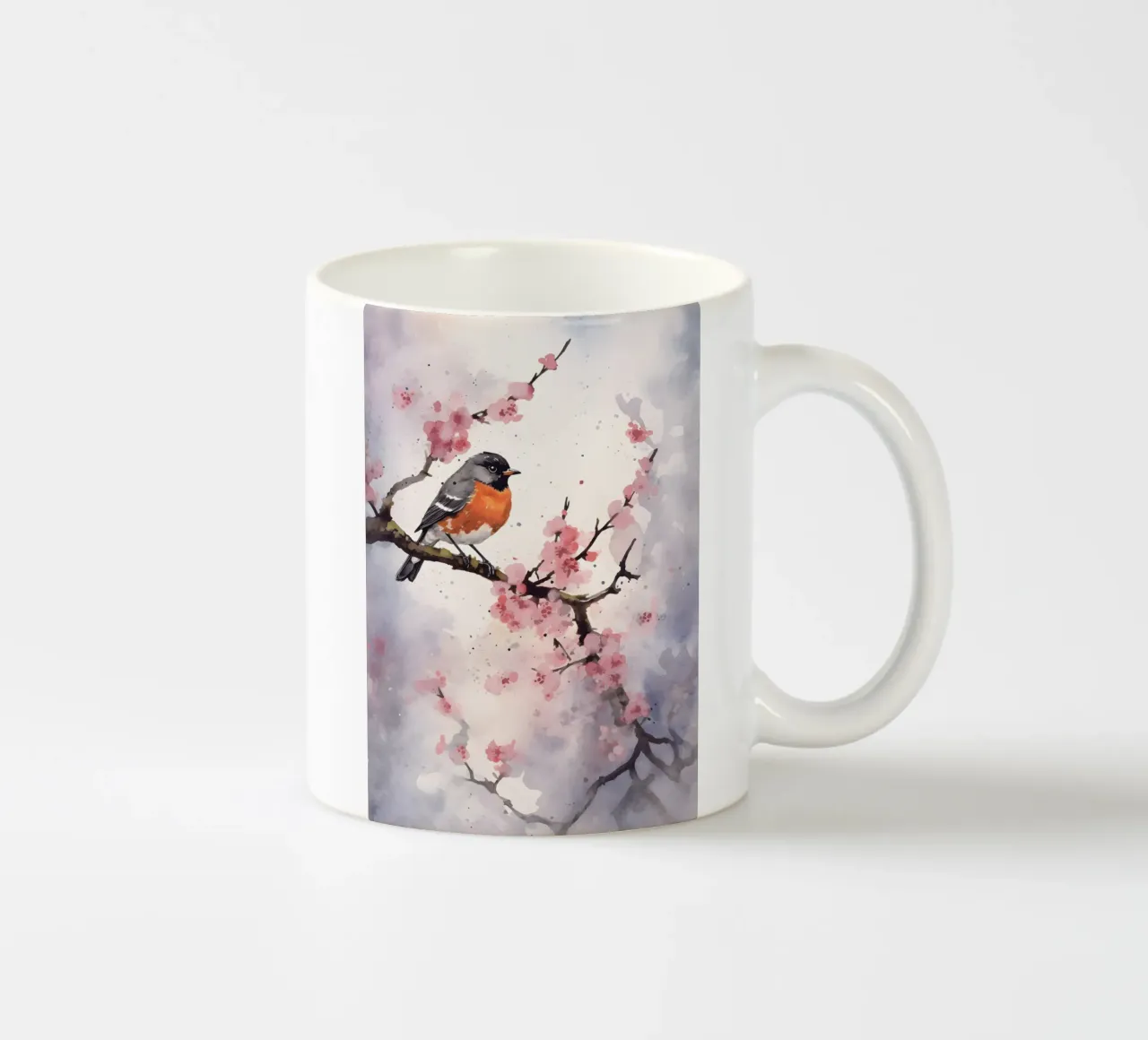 Robin tazza in ceramica da FreeArtStudio