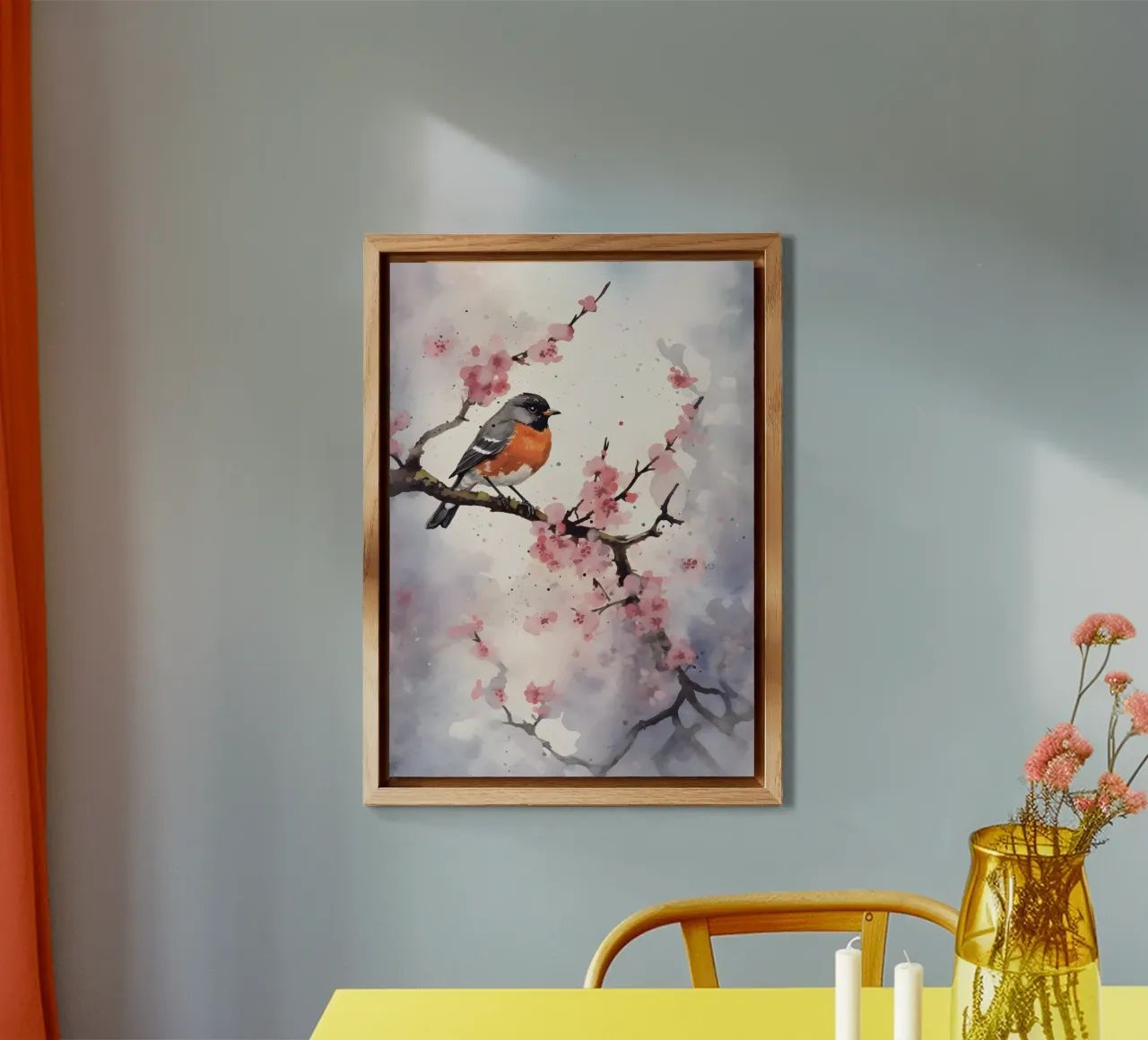 Robin alluminio dibond da FreeArtStudio