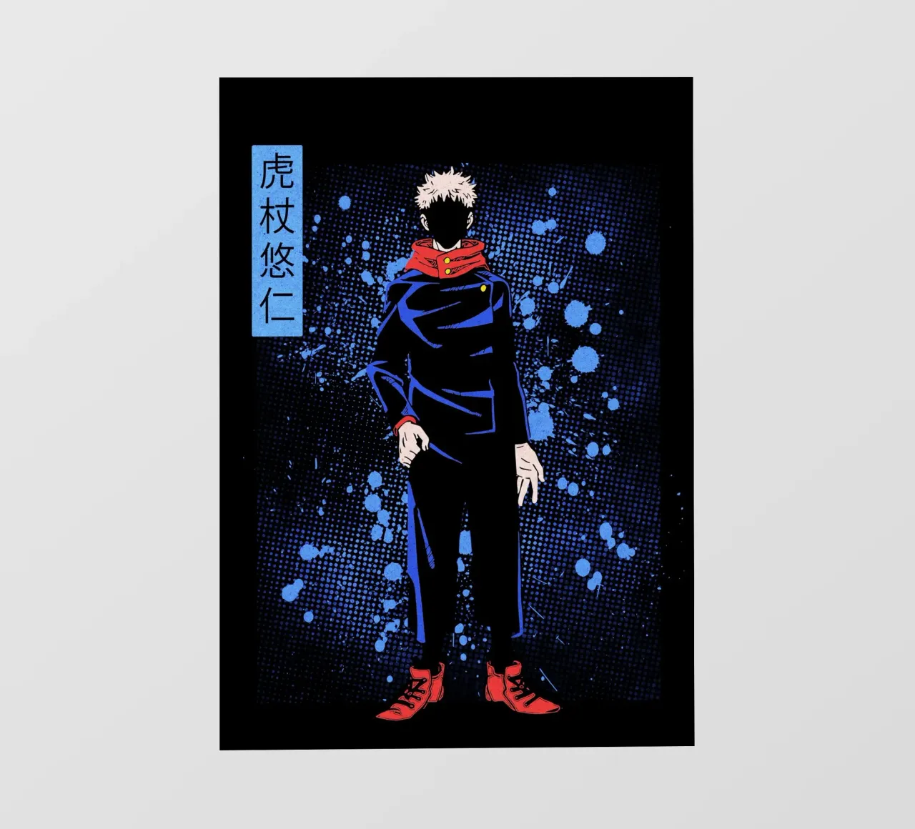 Jujutsu Kaisen pellicola backlit da Neonartstudio