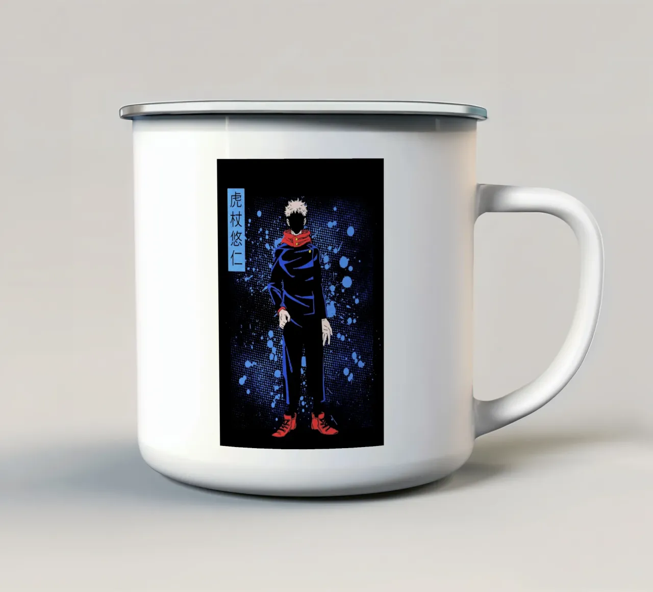 Jujutsu Kaisen tazza in smalto da Neonartstudio