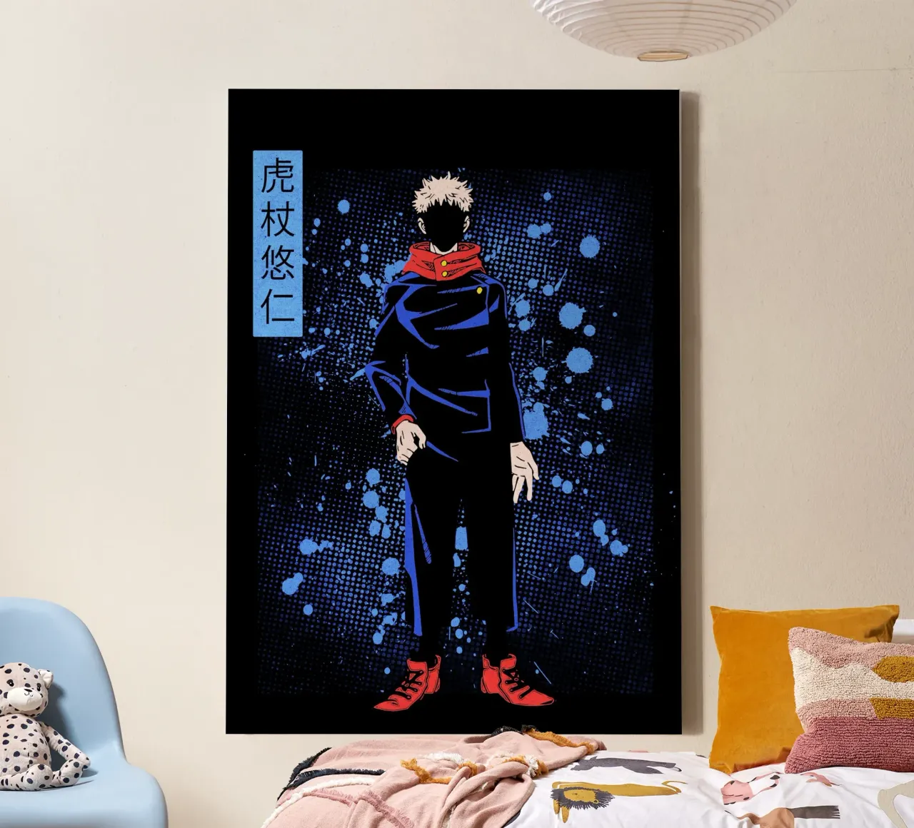 Jujutsu Kaisen tela con Cornice a cassetta da Neonartstudio
