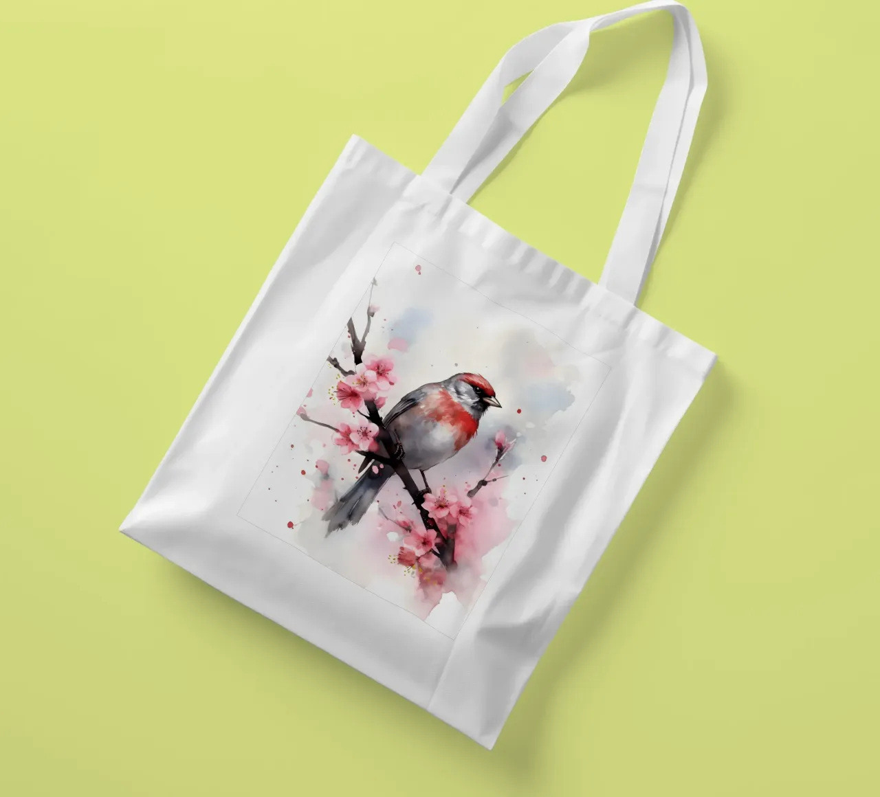 Sparrow borsa in juta da FreeArtStudio