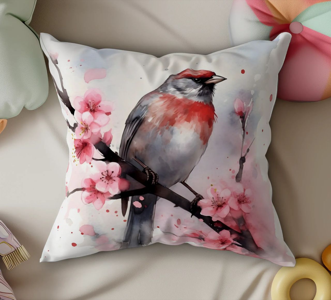Sparrow cuscino da FreeArtStudio