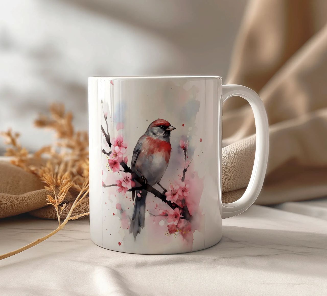 Sparrow tazza in ceramica da FreeArtStudio