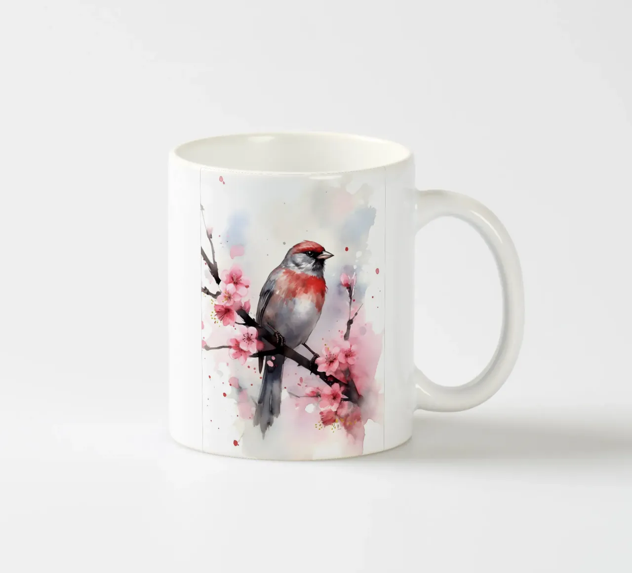 Sparrow Keramik Tasse von FreeArtStudio