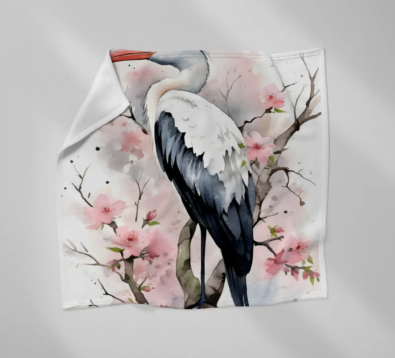 Stork coperta in pile da FreeArtStudio