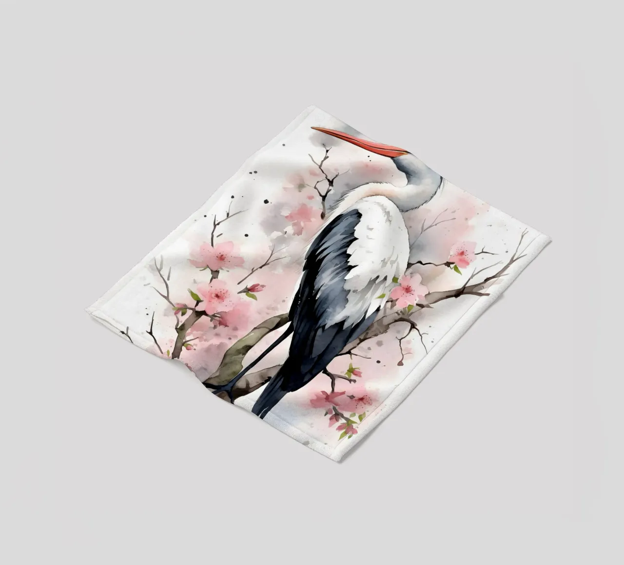 Stork coperta in pile da FreeArtStudio
